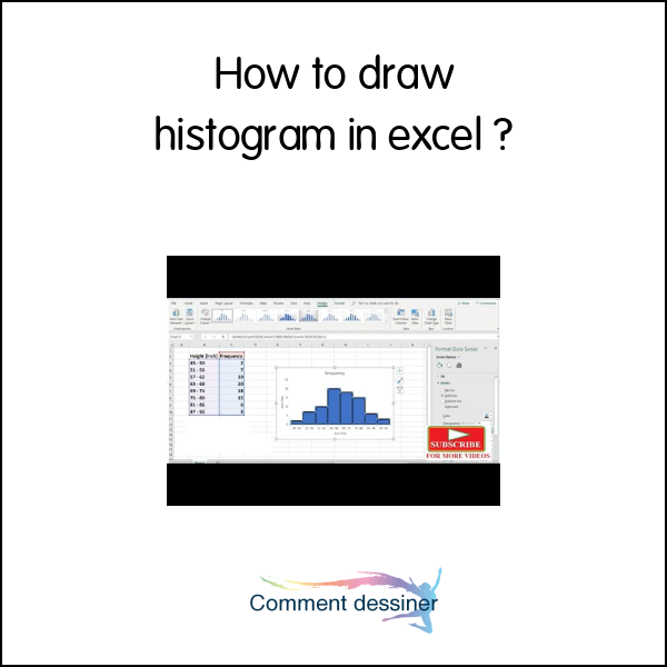 How to draw histogram in excel